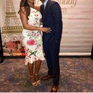 flippy hem midi dress